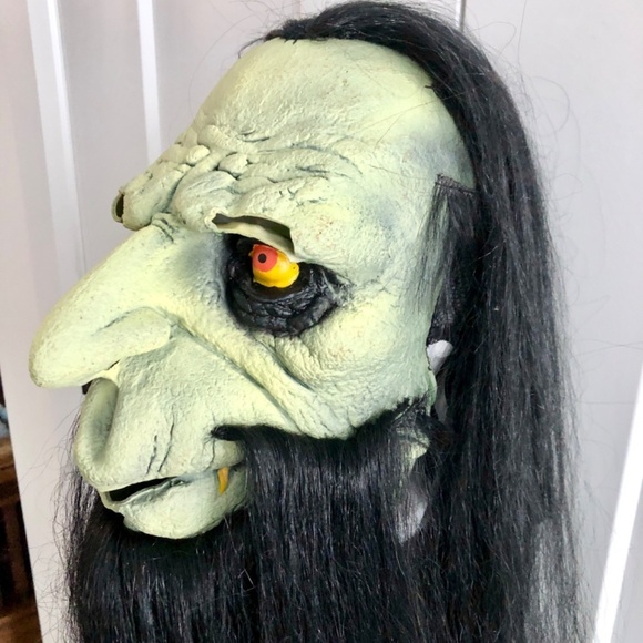 Halloween Mask, Vintage 2003, The Paper Magic Group, Creepy Mask, Beard, Zombie - Picture 3 of 16